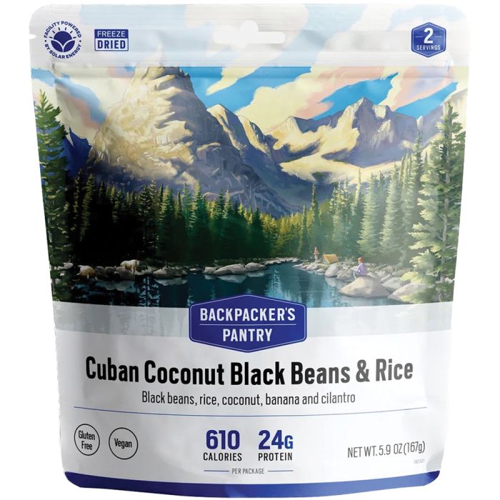 BACKPACKERS PANTRY CUBAN COCONUT RICE & BLACK BEANS (VEGAN) 2P