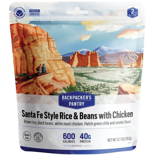 BACKPACKERS PANTRY SANTA FE RICE & BEANS WITH CHICKEN 2P