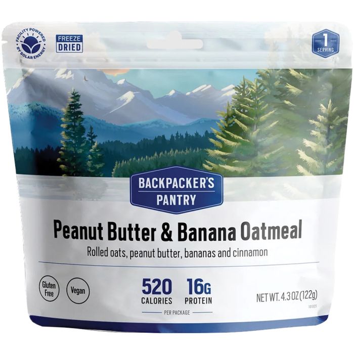 BACKPACKERS PANTRY PEANUT BUTTER & BANANA OATMEAL (VEGAN) 1P