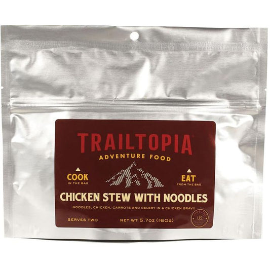 TRAILTOPIA CHICKEN STEW WITH NOODLES