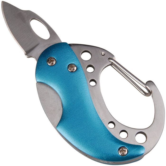 MUNKEES MINI CARABINER KNIFE - BLUE