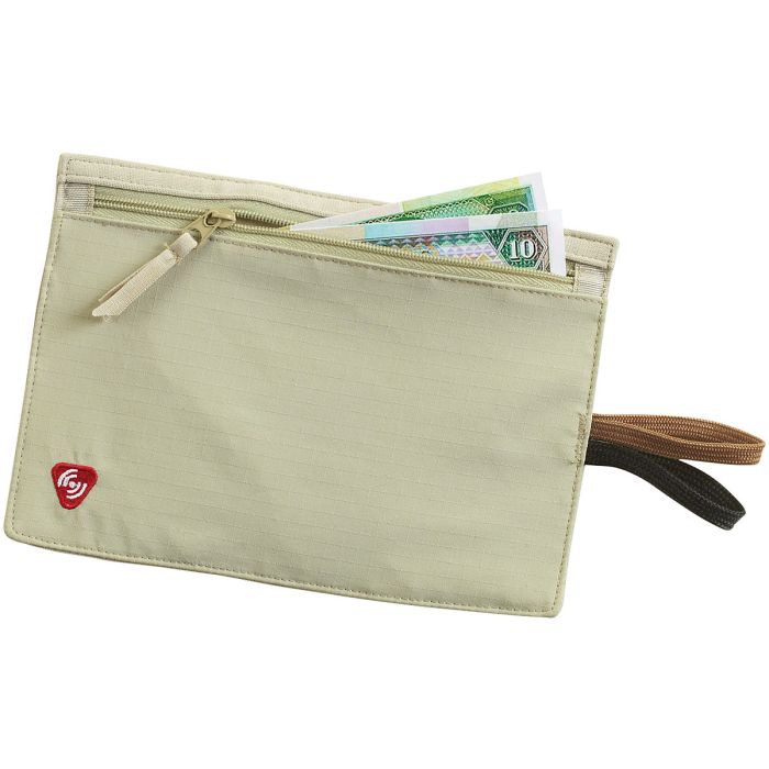 LEWIS N CLARK RFID TRAVEL WALLET - TAN