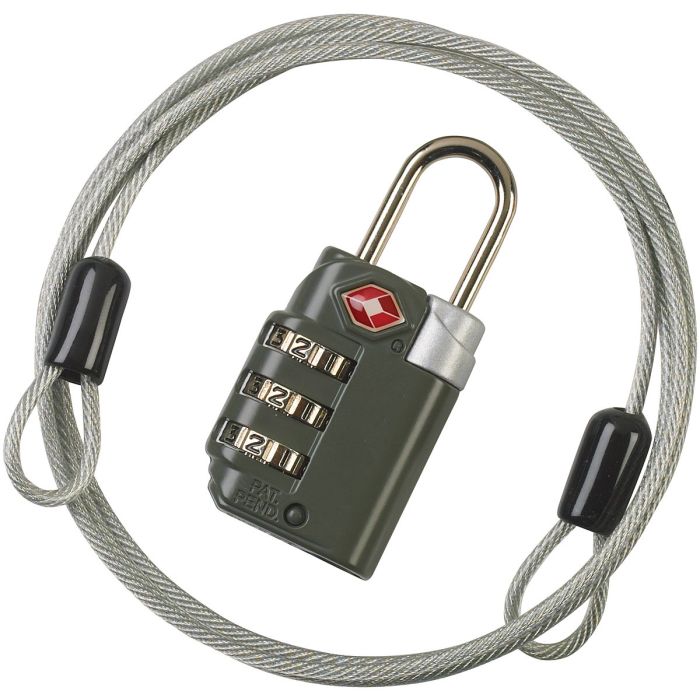 LEWIS N CLARK TRAVEL SENTRY COMBO LOCK CABLE