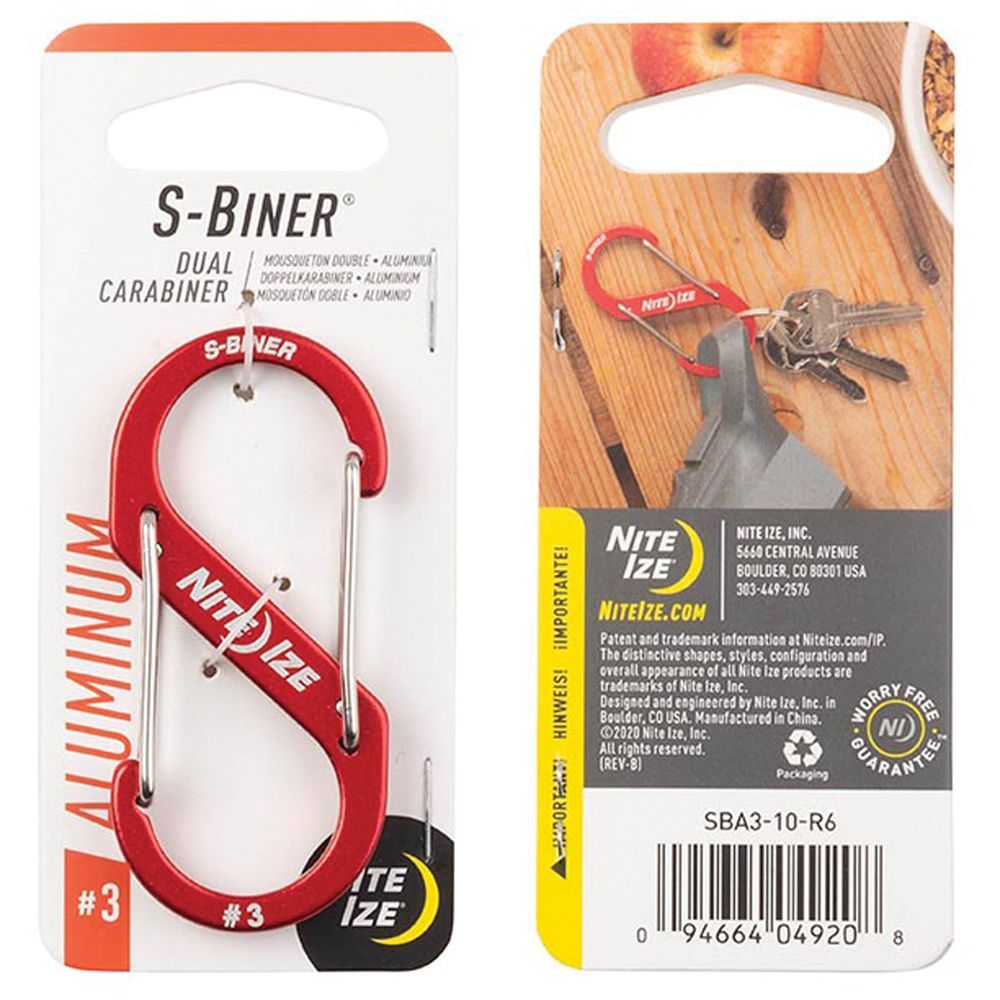 NITE IZE S-BINER CARABINER ALUMINUM