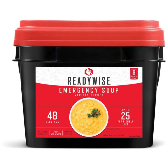 READYWISE 48 SERVING EMERGENCY SOUP GRAB AND GO BUCKET