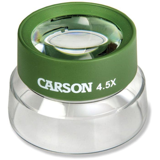 CARSON OPTICAL BUGLOUPE 4.5X MAGNIFIER LOUPE