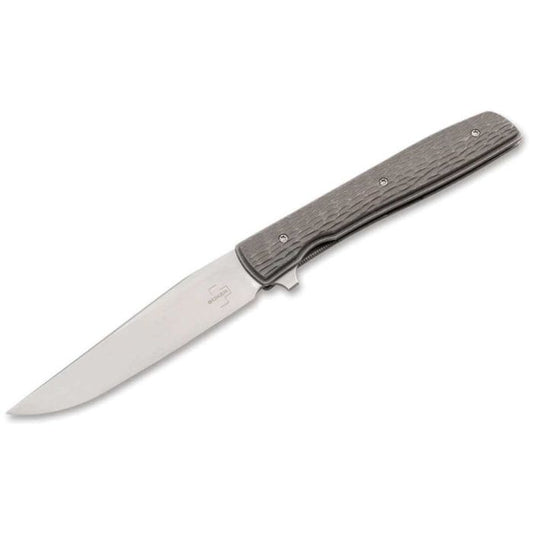 BOKER PLUS URBAN TRAPPER JIGGED TITANIUM