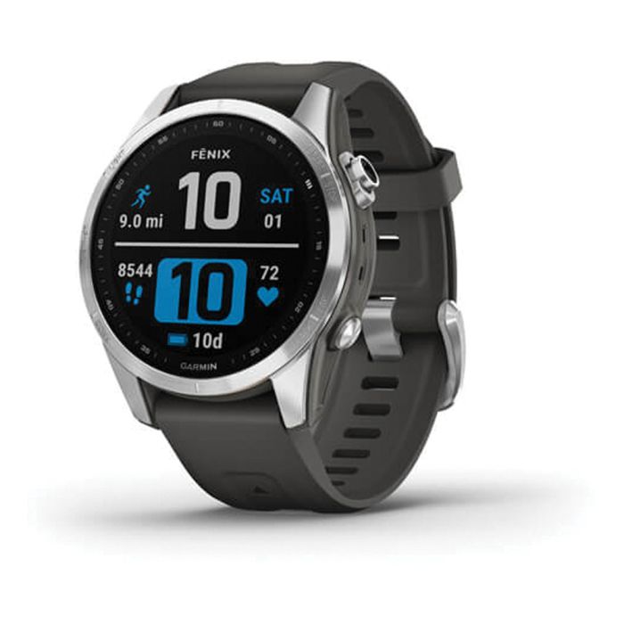 GARMIN FENIX 7S STEEL W GRAPHTE BAND
