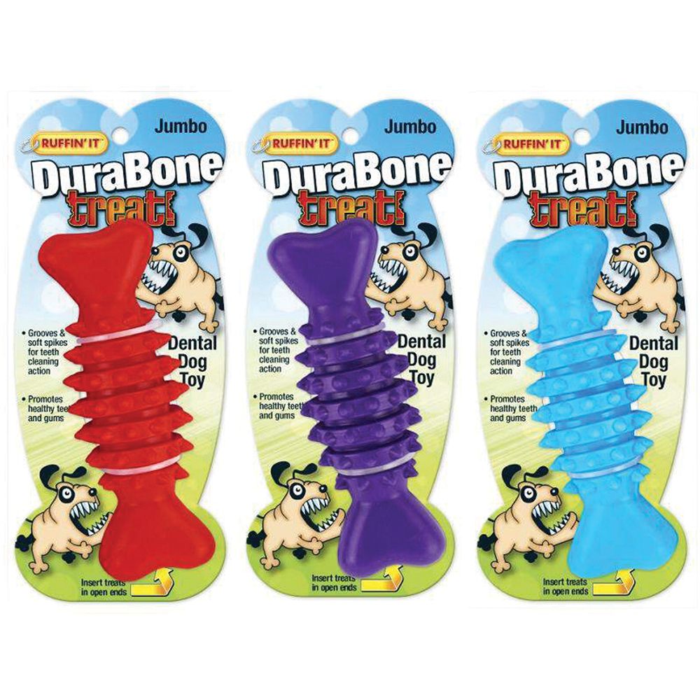 RUFFIN IT DURABONE TREAT DENTAL DOG TOY