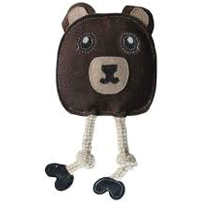 AUSSIE NATURALS FLATTIE BEAR DOG TOY