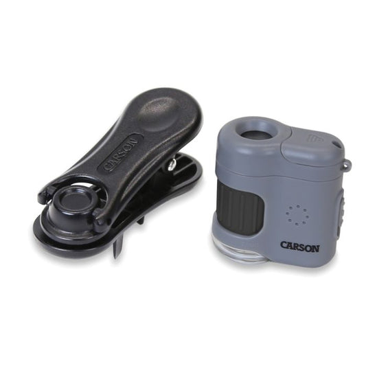 CARSON OPTICAL CARSON 20X LED LIGHTED POCKET MICROSCOPE WITH SMARTPHONE ADAPTER