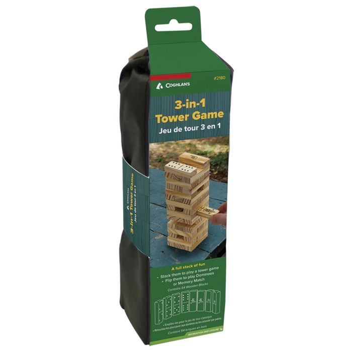 COGHLANS 3 IN 1 TOWER GAME