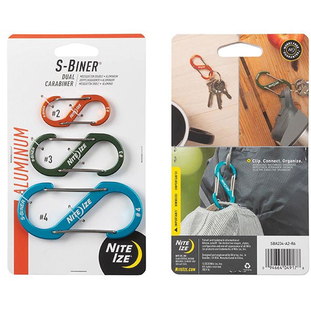 NITE IZE S-BINER CARABINER ALUMINUM