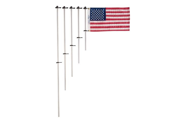Taylor Made 3/4IN*18IN AL FLAG POLE W/CHRLEVOIX CLIPS
