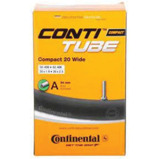 CONTINENTAL BICYCLE TUBE 20X1.9-2.5 SCHRADER VALVE 34MM