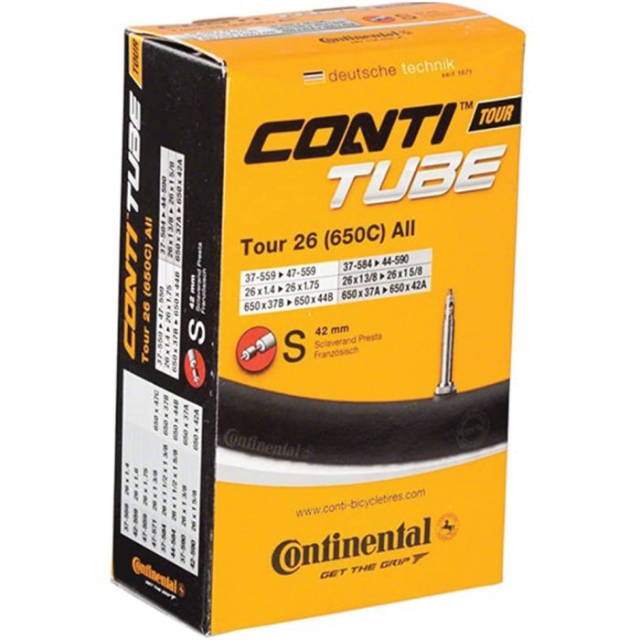 CONTINENTAL BICYCLE TUBE 26 X 1.25-1.75 SCHRADER VALVE 40MM