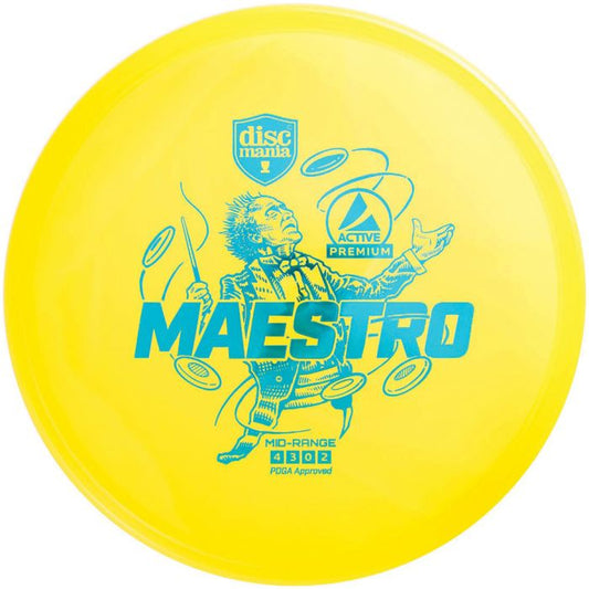 DISCMANIA ACTIVE PREMIUM MAESTRO MIDRANGE DISC 165G-170G ASSORTED COLORS