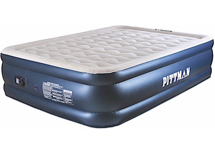 Airbedz PITTMAN QUEEN DLX NEVER LEAK WAVE BEAM DBL HIGH AIR MAT W/BUILT-IN ELEC PUMP