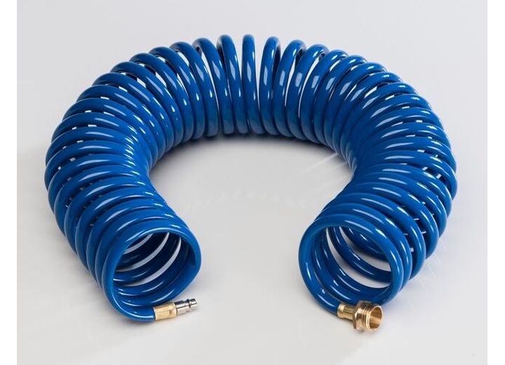 American Brass 30FT COILED BLUE EXTENSION HOSE, BLUE, FOR QUICK DISCONNECT VALVE - CARDED