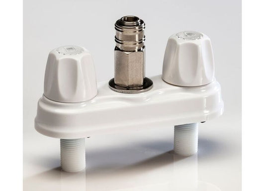 American Brass 4IN QUICK DISCONNECT VALVE, WHITE, EMPIRE BRASS - CARDED