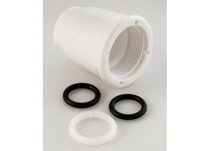 American Brass SPOUT NUT WITH OFTRING, WHITE - BULK