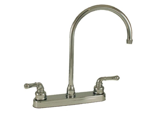 American Brass 8IN PLSTC KIT GSNK SPT W/ LVR HDLS CHRM