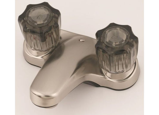 American Brass 4IN PLSTC LAV W/ SMK HDLS NKL