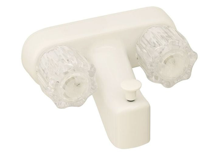 American Brass 4IN T/S DIV W/ CRY HDLS WHT