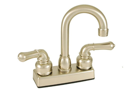 American Brass 4IN BAR W/ LVR HDLS NKL