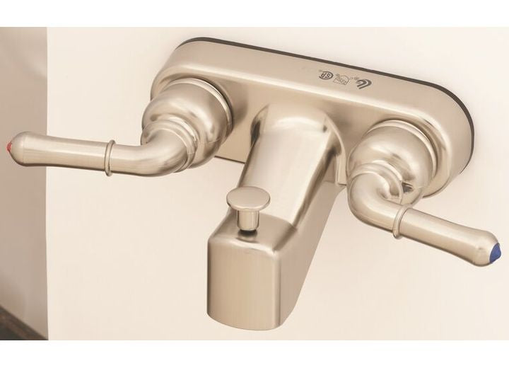 American Brass 4IN PLSTC T/S DIV W/ LVR HDLS NKL