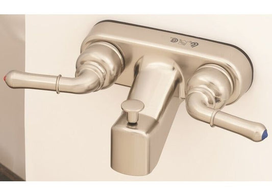 American Brass 4IN PLSTC T/S DIV W/ LVR HDLS NKL