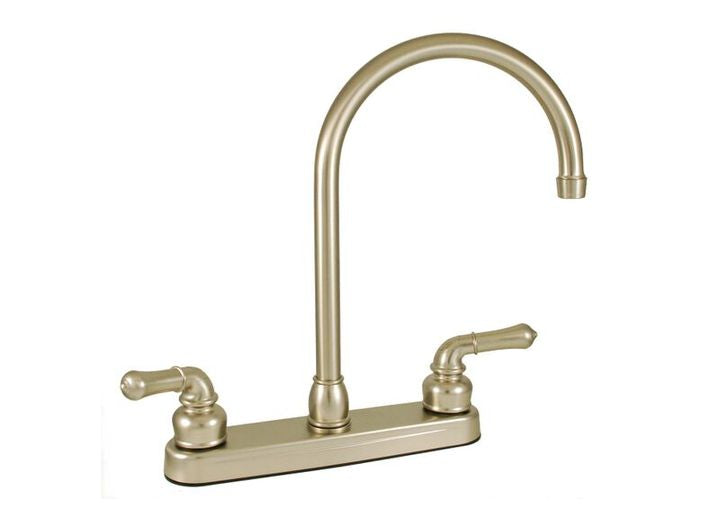 American Brass 8IN PLSTC KIT GSNK SPT W/ LVR HDLS NKL