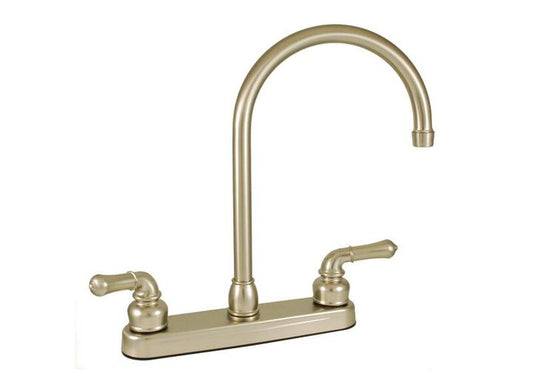 American Brass 8IN PLSTC KIT GSNK SPT W/ LVR HDLS NKL