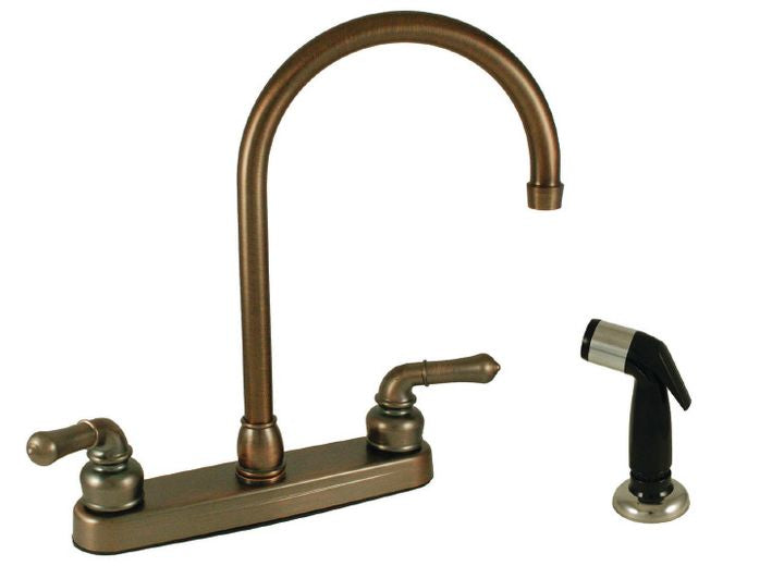 American Brass 8IN PLSTC KIT GSNK SPT W/ LVR HDLS ORB W/ SPRY