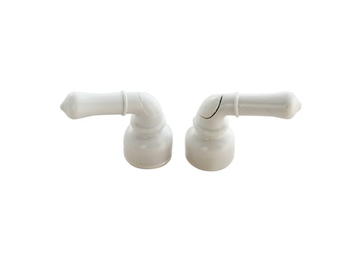American Brass NON-METALLIC, HOT & COLD TEAPOT HANDLE, WHITE - CARDED