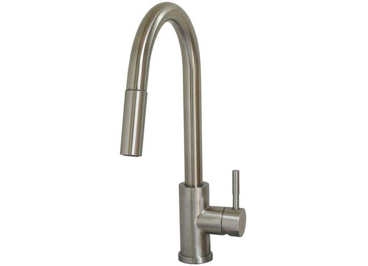 American Brass METAL HI-ARC PULLDOWN, BULLET SYLE - SINGLE, BRUSHED NICKEL