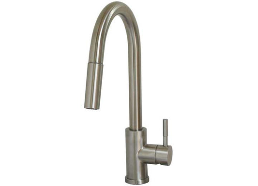 American Brass METAL HI-ARC PULLDOWN, BULLET SYLE - SINGLE, BRUSHED NICKEL