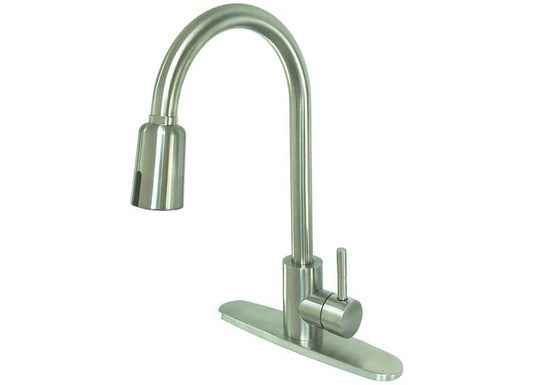 American Brass TOUCHLESS SENSOR KITCHEN FAUCET, METAL, BRUSHED NICKEL