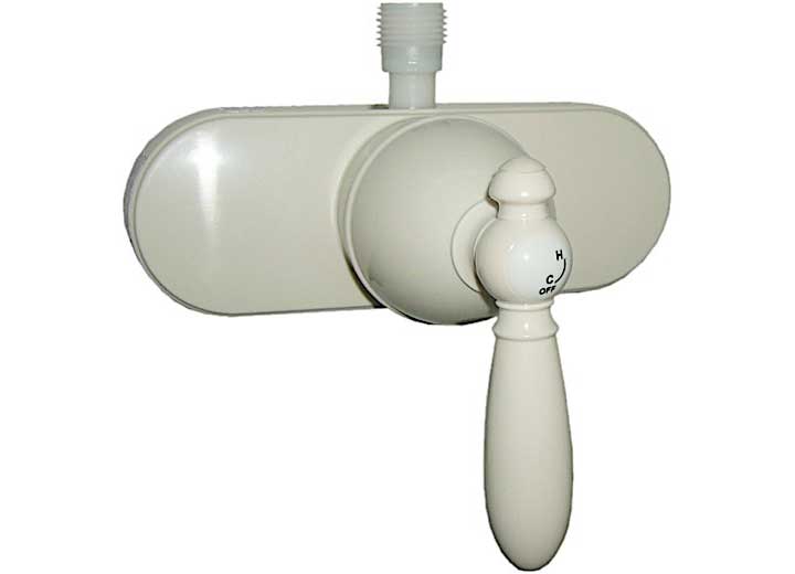 American Brass 4IN SINGLE LEVER, SHOWER VALVE W/ DECORATIVE LEVER HDL & VAC BRK, BISCUIT FINISH