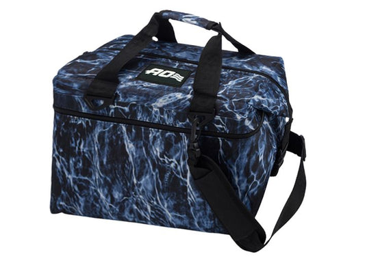 AO Coolers 24 Pack Canvas Cooler - Mossy Oak Fishing Bluefin