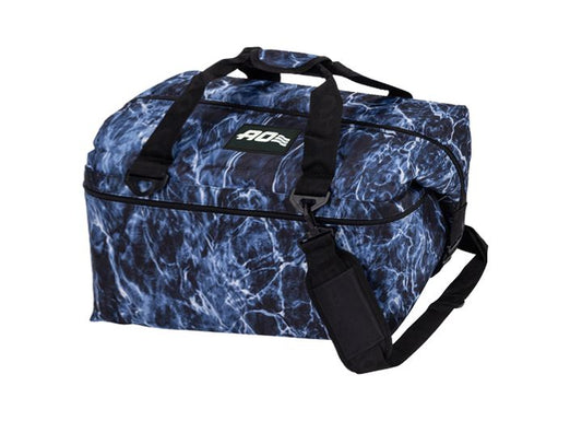 AO Coolers 36 Pack Canvas Cooler - Mossy Oak Fishing Bluefin