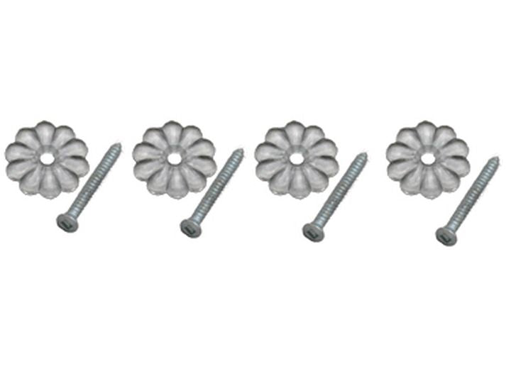 AP Products ROSETTE CLEAR AND ZINC SCREWS (100/CTN)