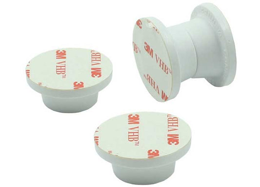 AP Products MAGNETIC DOOR HOLDBACK-POLAR WHITE- 2 SETS