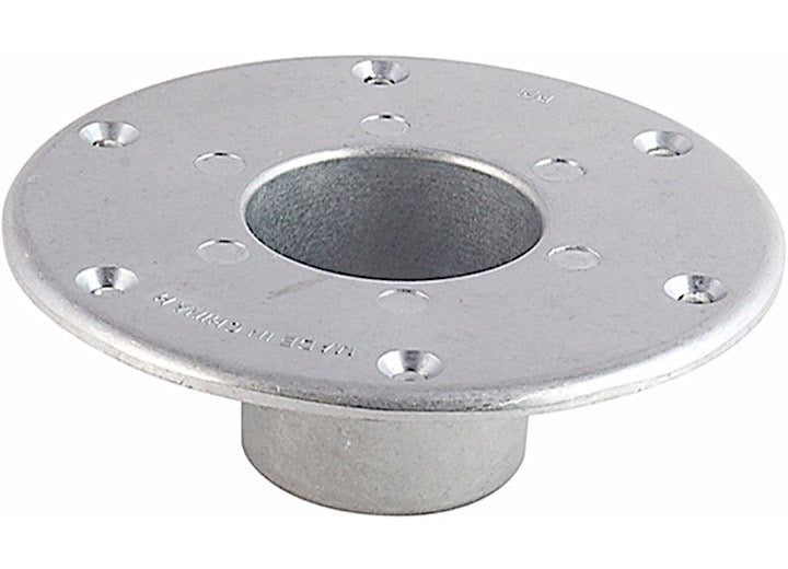 AP Products PEDESTAL TABLE LEGS, ROUND FLUSH MOUNT BASE - CHROME
