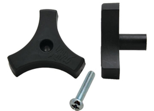 AP Products WINDOW KNOB LONG 2" W/SCREW - BLACK 1/CTN