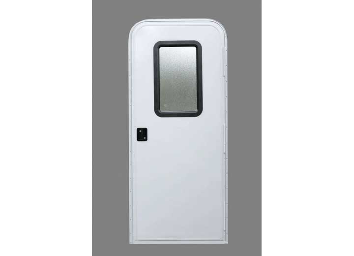 AP Products SPO-LTL ONLY - MOTORIZED ENTRY DOOR -POLAR WHITE, RH, 24 X 70, RADIUS