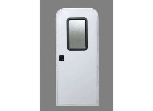 AP Products SPO-LTL ONLY - MOTORIZED ENTRY DOOR -POLAR WHITE, RH, 24 X 72, RADIUS