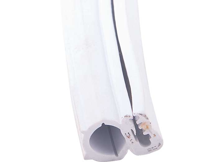 AP Products Single Bulb Seal With Slide On Clip - 1" x 3/4" x 28' - White