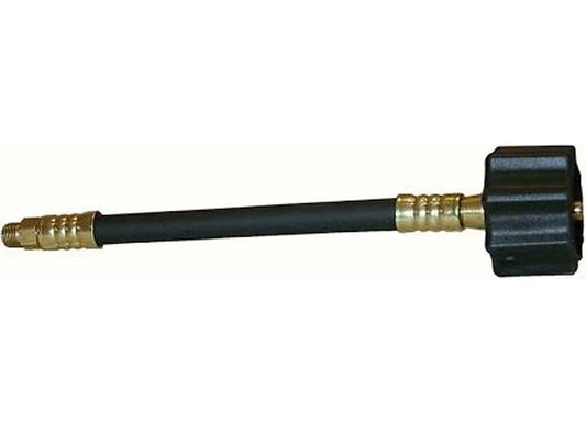 AP Products RV PIGTAIL FEMALE QCC TYPE 1 CONNECTION X 1/4 IN MALE INVERTED FLARE 18 IN OAL
