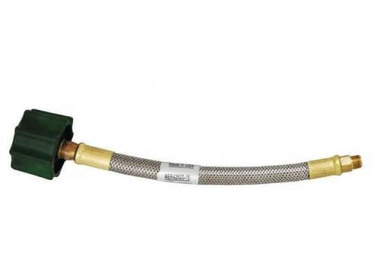 AP Products STAINLESS STEEL BRAIDED PIGTAILS 1/4 IN 24 IN OAL - PKGD